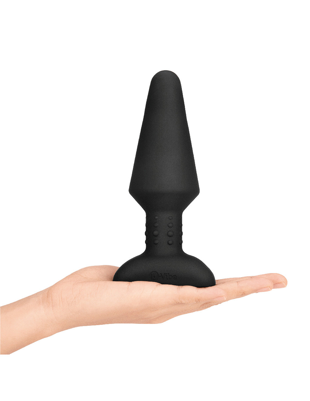 B-Vibe XL Rimming Butt Plug- Black- In hand