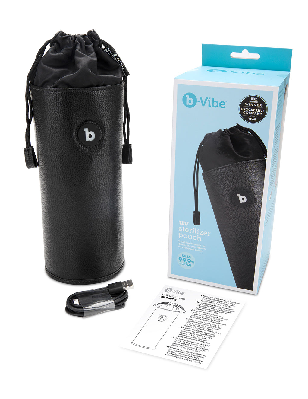 B-Vibe UV Sex Toy Sterilizer Pouch- Contents