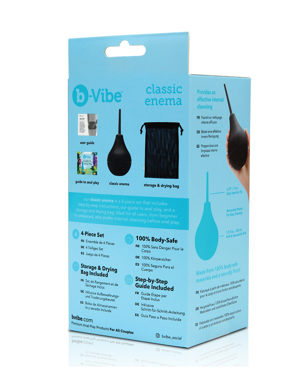 B-Vibe Classic Enema- Back box