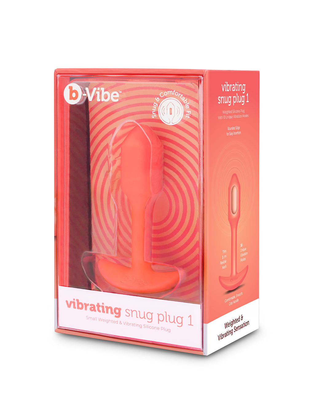 B-Vibe Vibrating Snug Plug 1 Small- Package