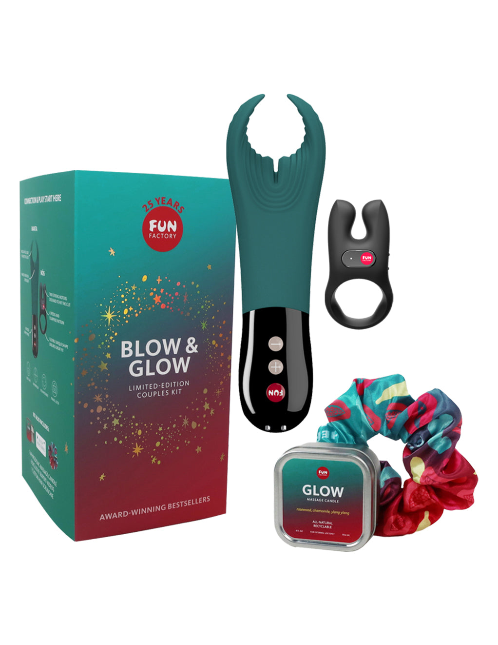 Fun Factory Blow & Glow Kit- Box contents