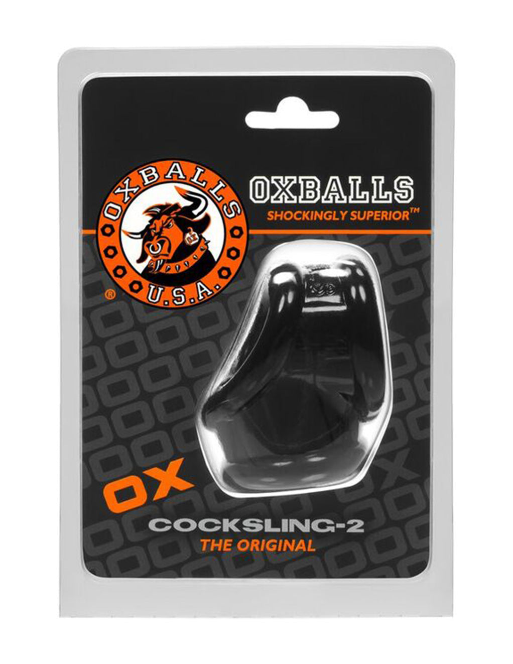 Oxballs Cocksling 2 Black - Novelties - Cockring