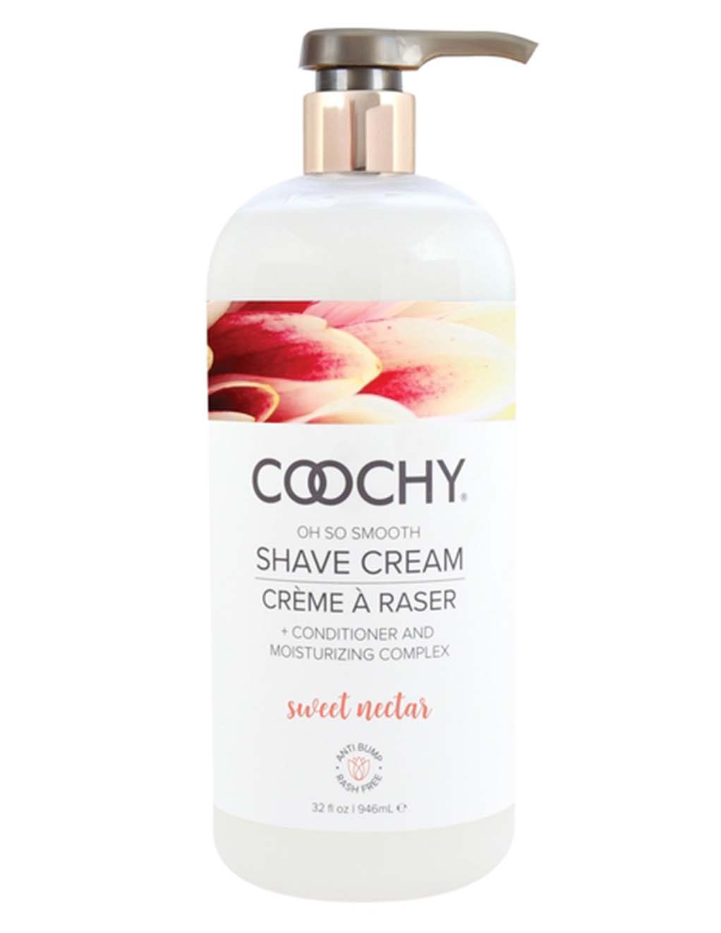 Coochy Shave Cream Sweet Nectar- 32oz- front