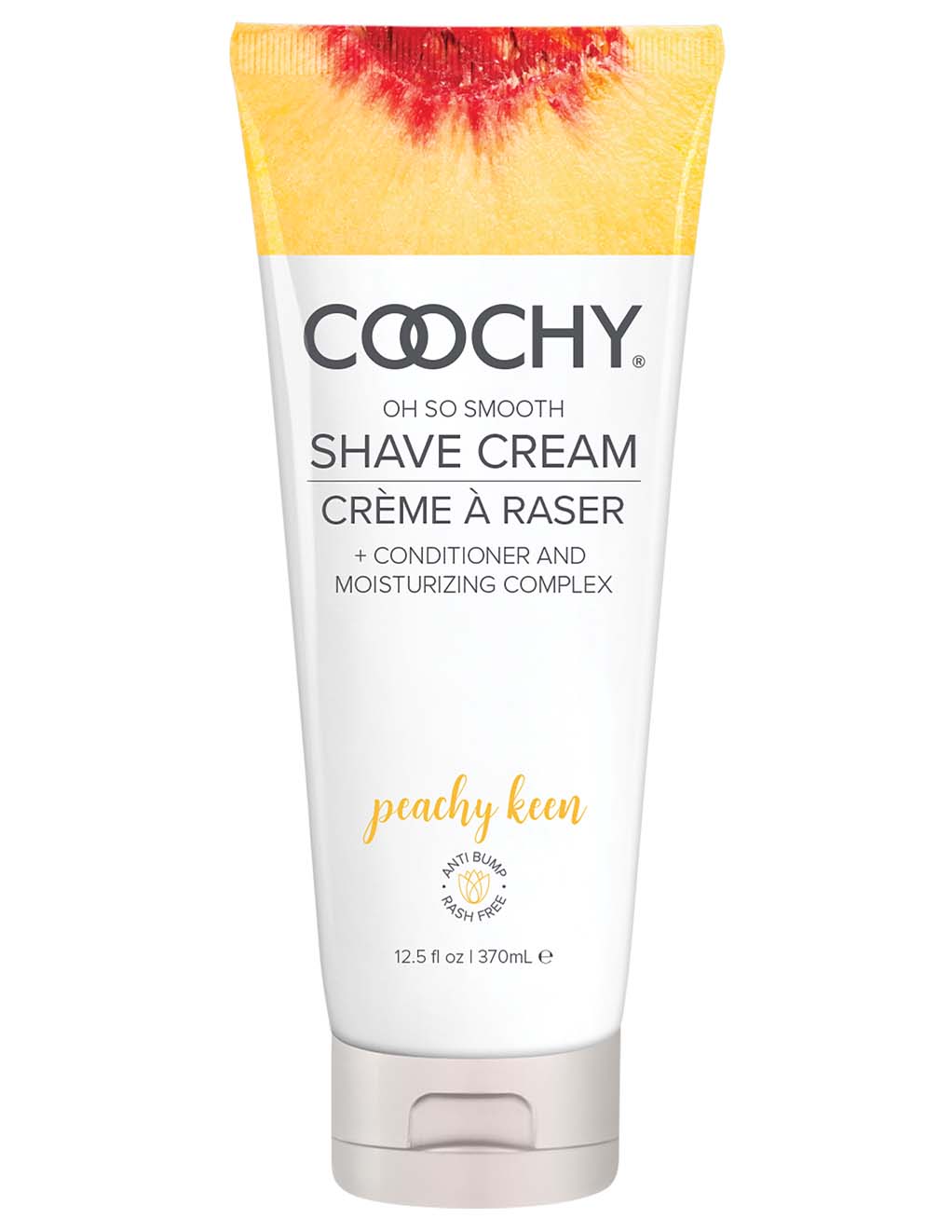 Coochy Shave Cream Peachy Keen- 12oz- Front