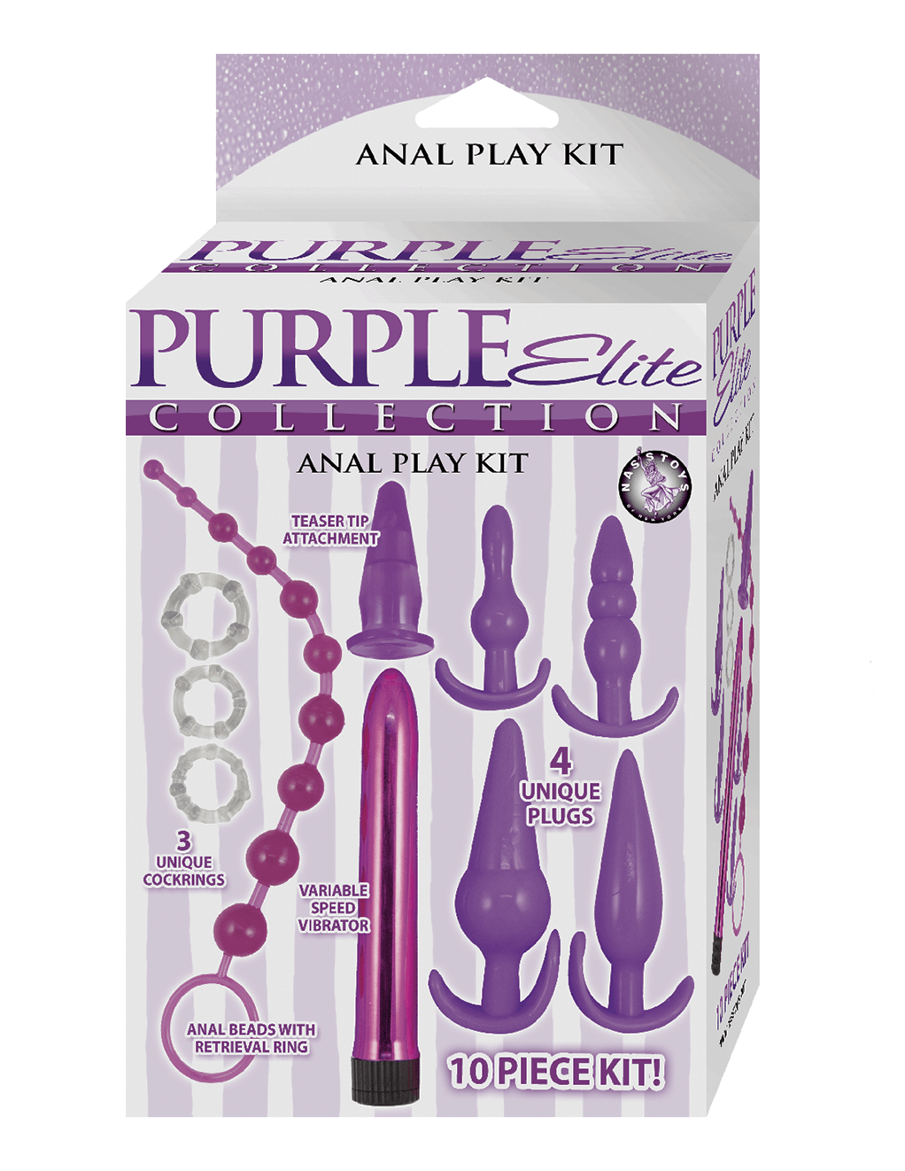 Nasstoys Elite Collection Anal Play Kit - Purple - Box