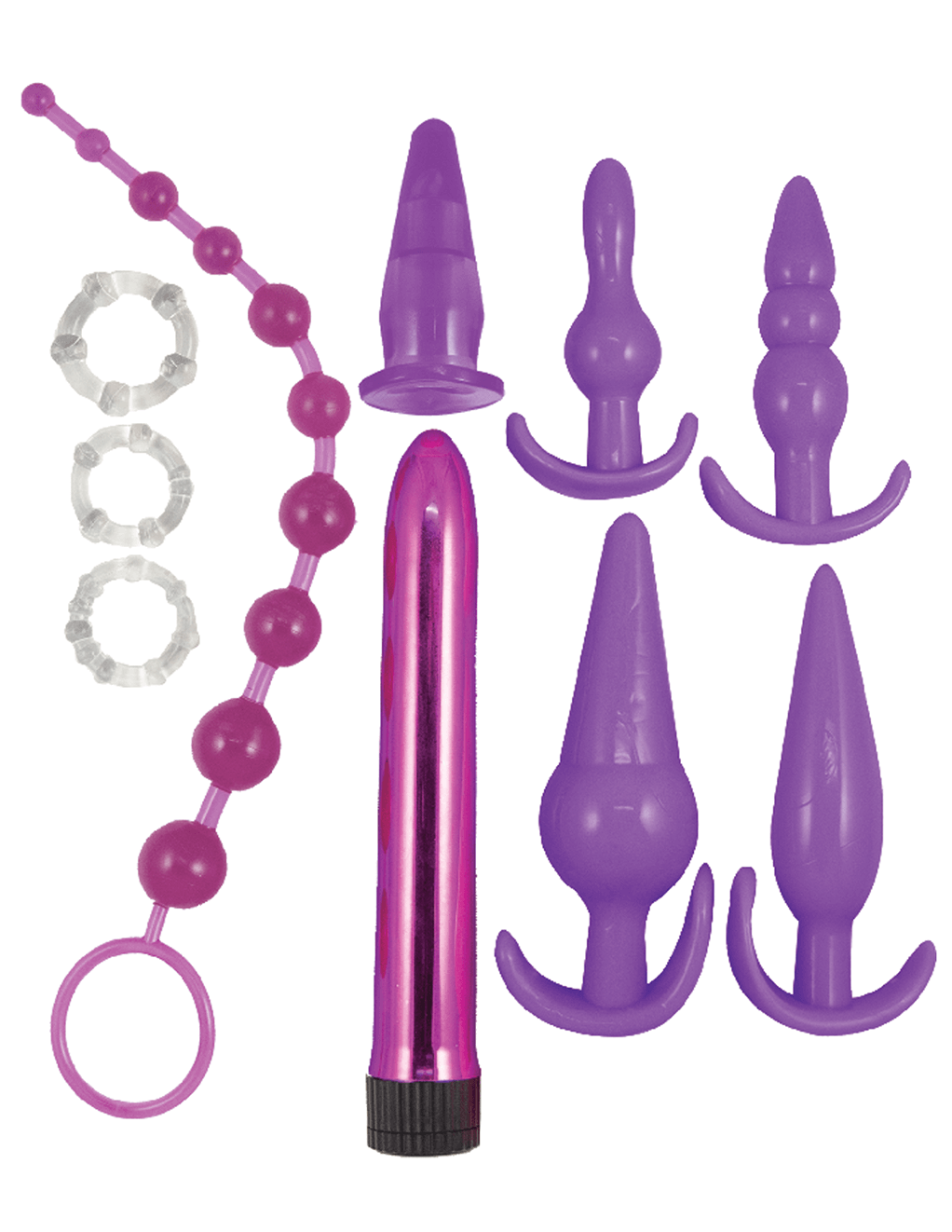 Nasstoys Elite Collection Anal Play Kit - Purple - Box Contents