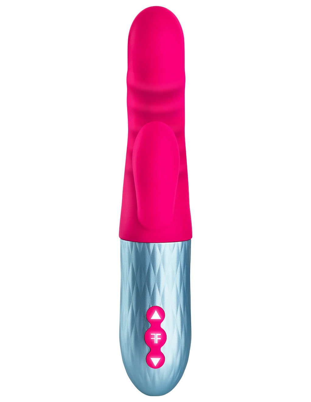 Femme Funn Essenza Dual Stimulating Thrusting Vibrator- Pink- Top- Front