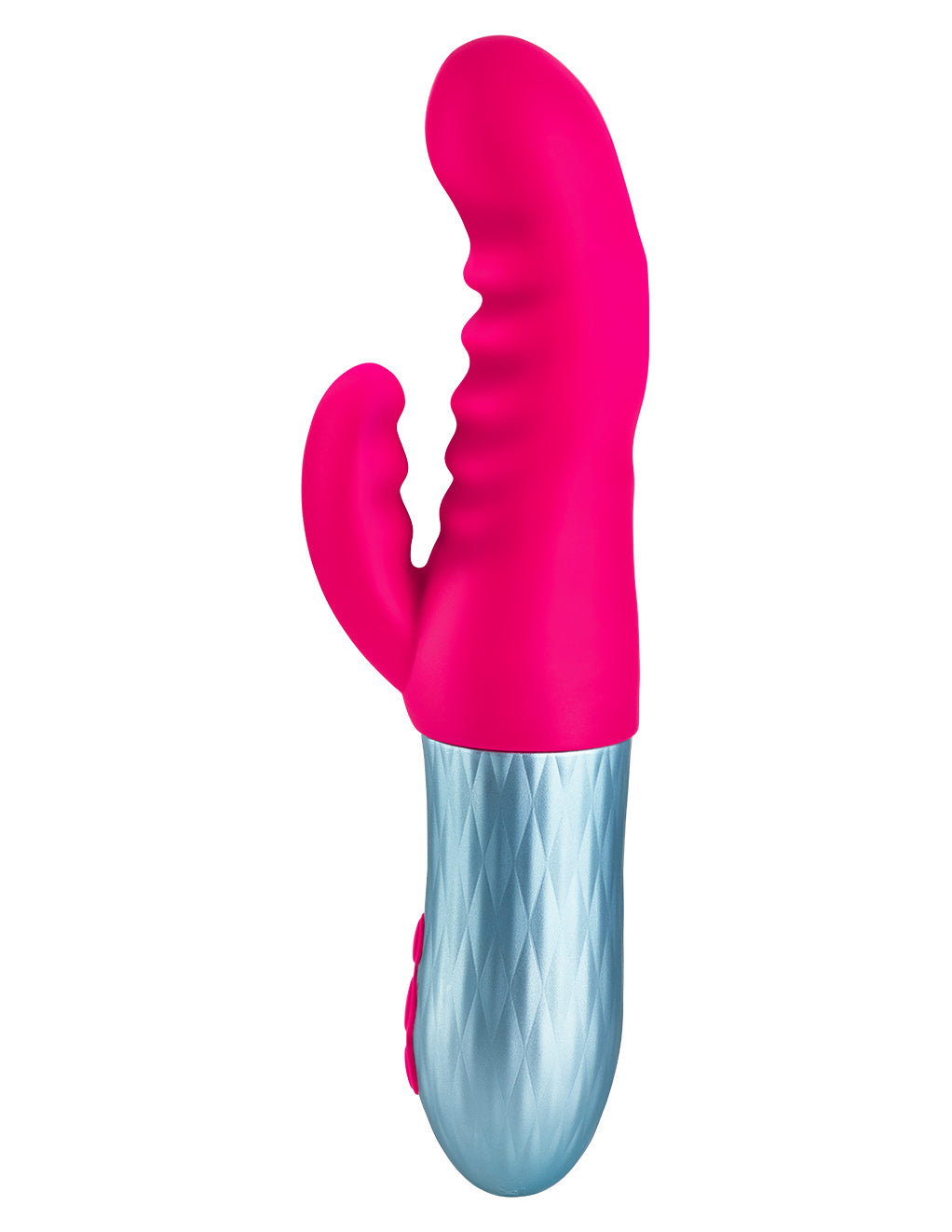 Femme Funn Essenza Dual Stimulating Thrusting Vibrator- Pink- Side