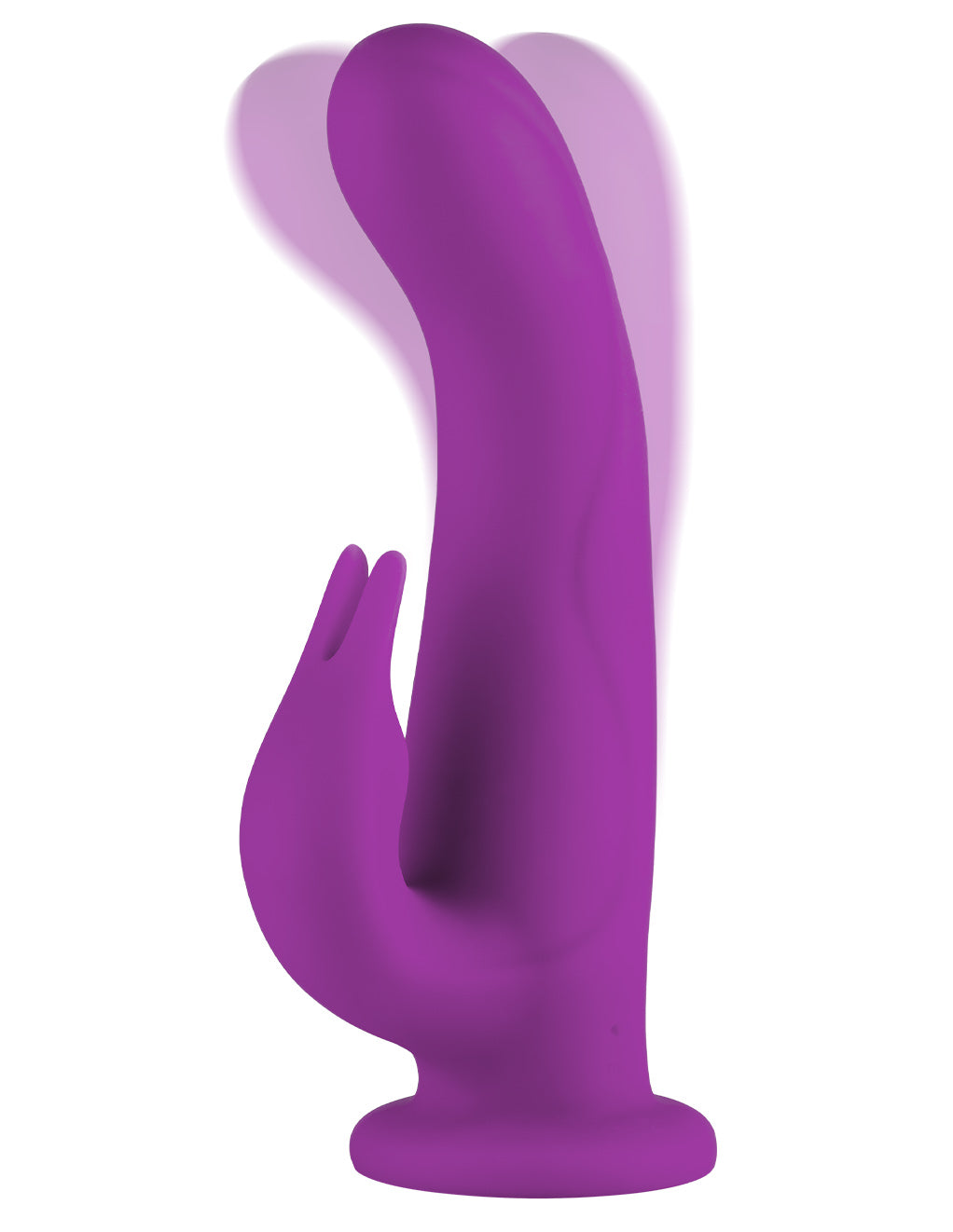 Femme Funn Pirouette Dual Stimulating Suction Cup Vibrator- Purple- Flexible Diagram