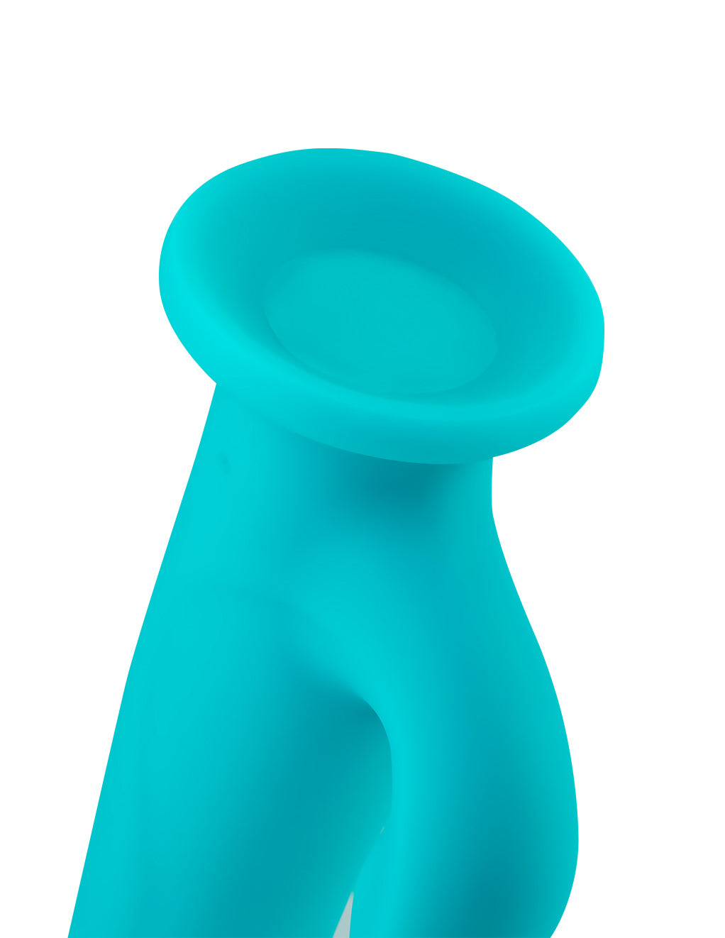 Femme Funn Pirouette Dual Stimulating Suction Cup Vibrator- Turquoise- Suction Cup