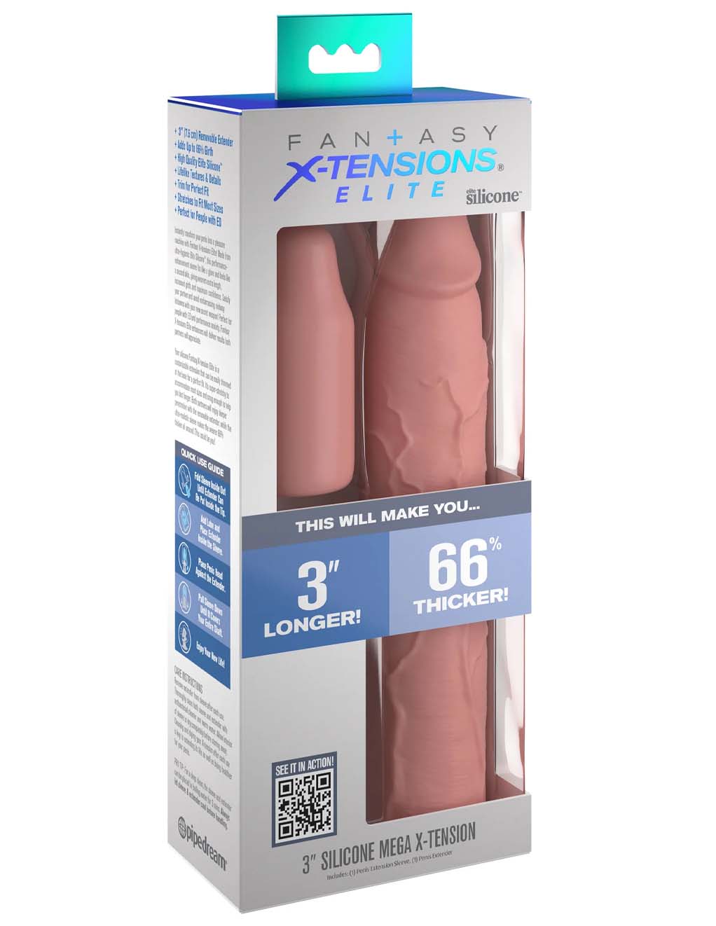 Fantasy X-tensions Elite 3" Silicone Extension