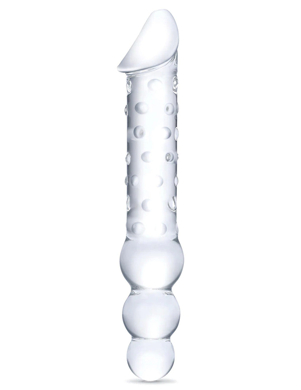 Glas 12" Double Ended Dildo w/ Anal Beads- Front