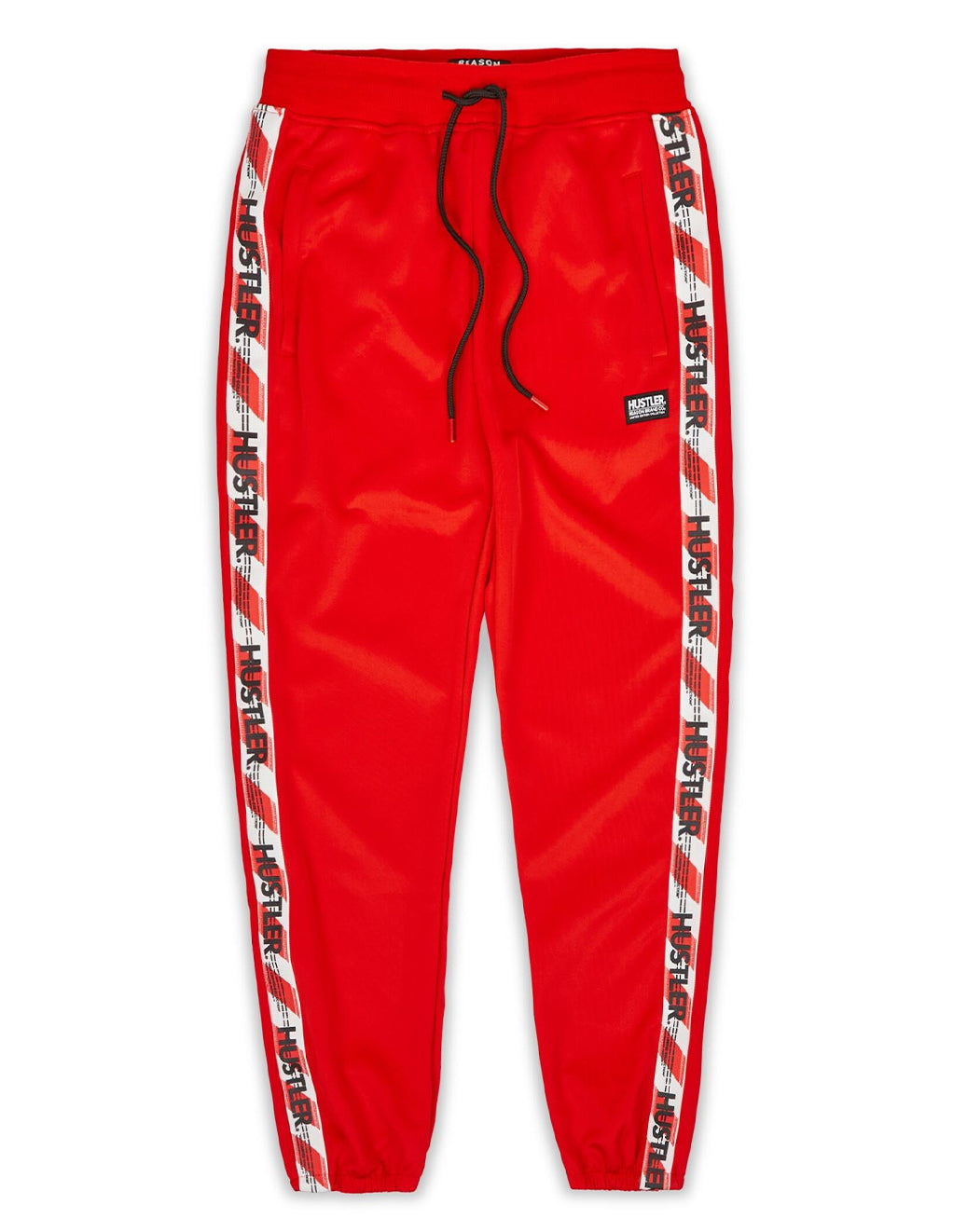 HUSTLER® Track Pants- Red- Front