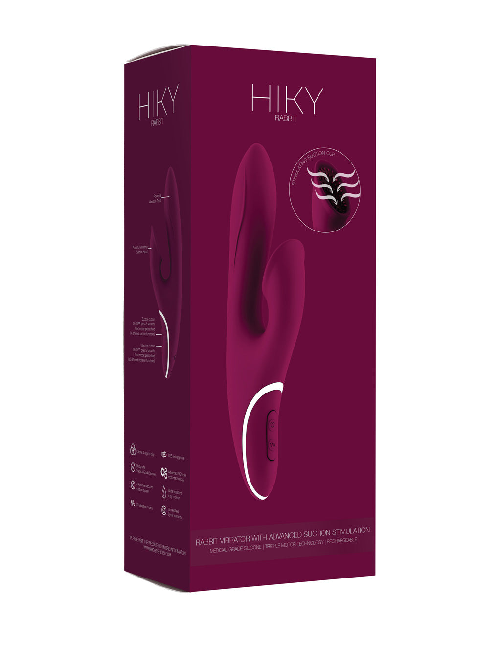 Hiky Purple Rabbit Clitoral Suction Vibrator