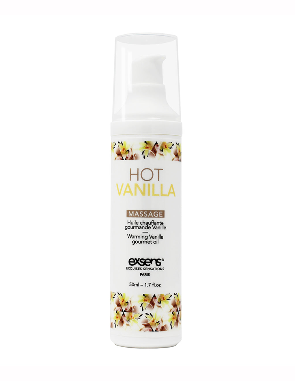 Exens Warming Edible Massage Oil- Hot Vanilla- front
