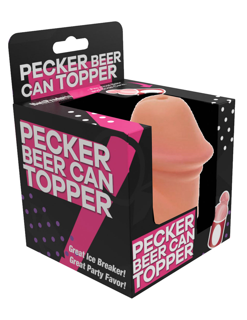 Pecker Beer Can Topper- Package