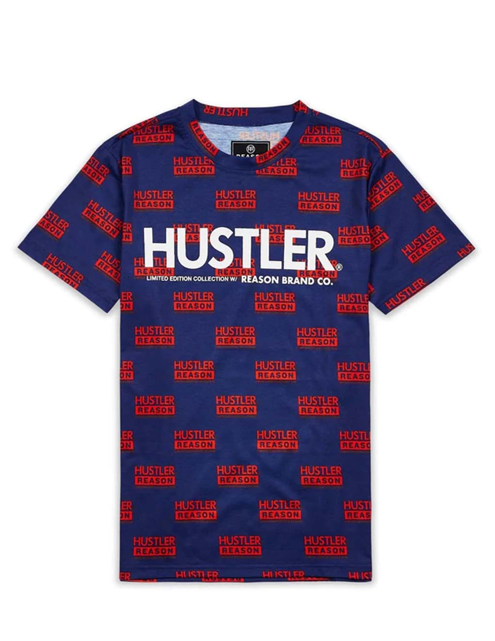 HUSTLER® X Reason Logo T-Shirt & Short Set- Shirt Only