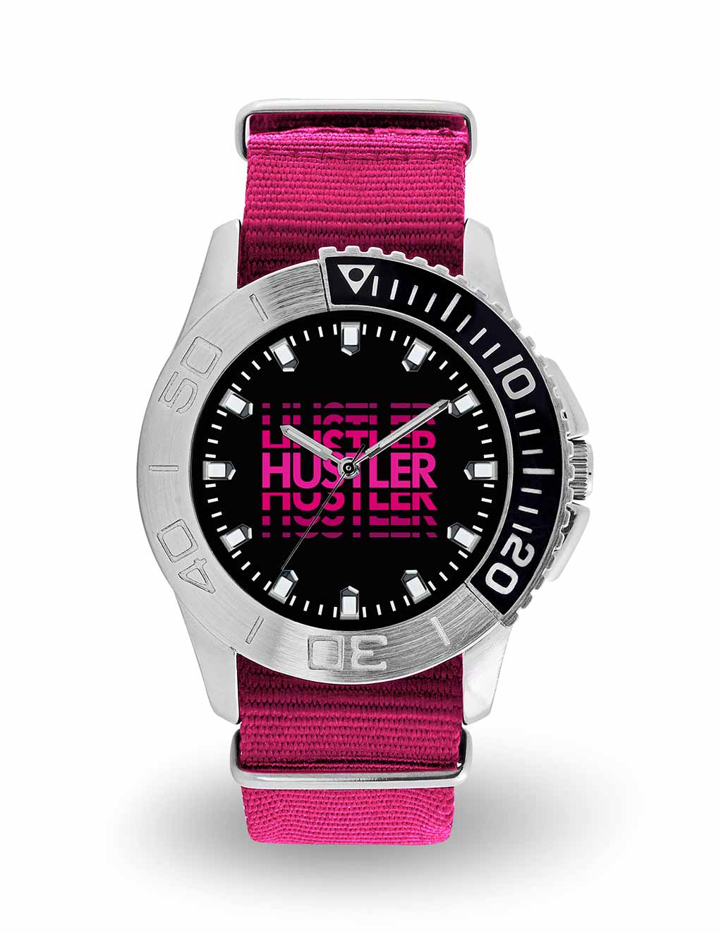HUSTLER® Starter Collection Watch- Pink- Front