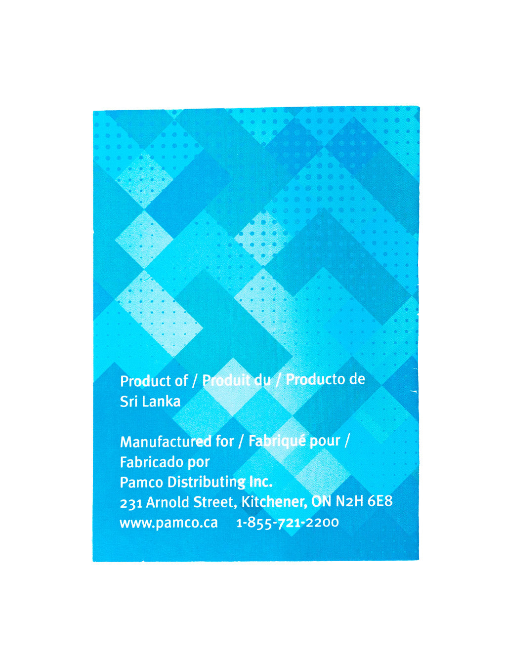 Harmony Non-Latex Dental Dam 1ct- Back of packaging