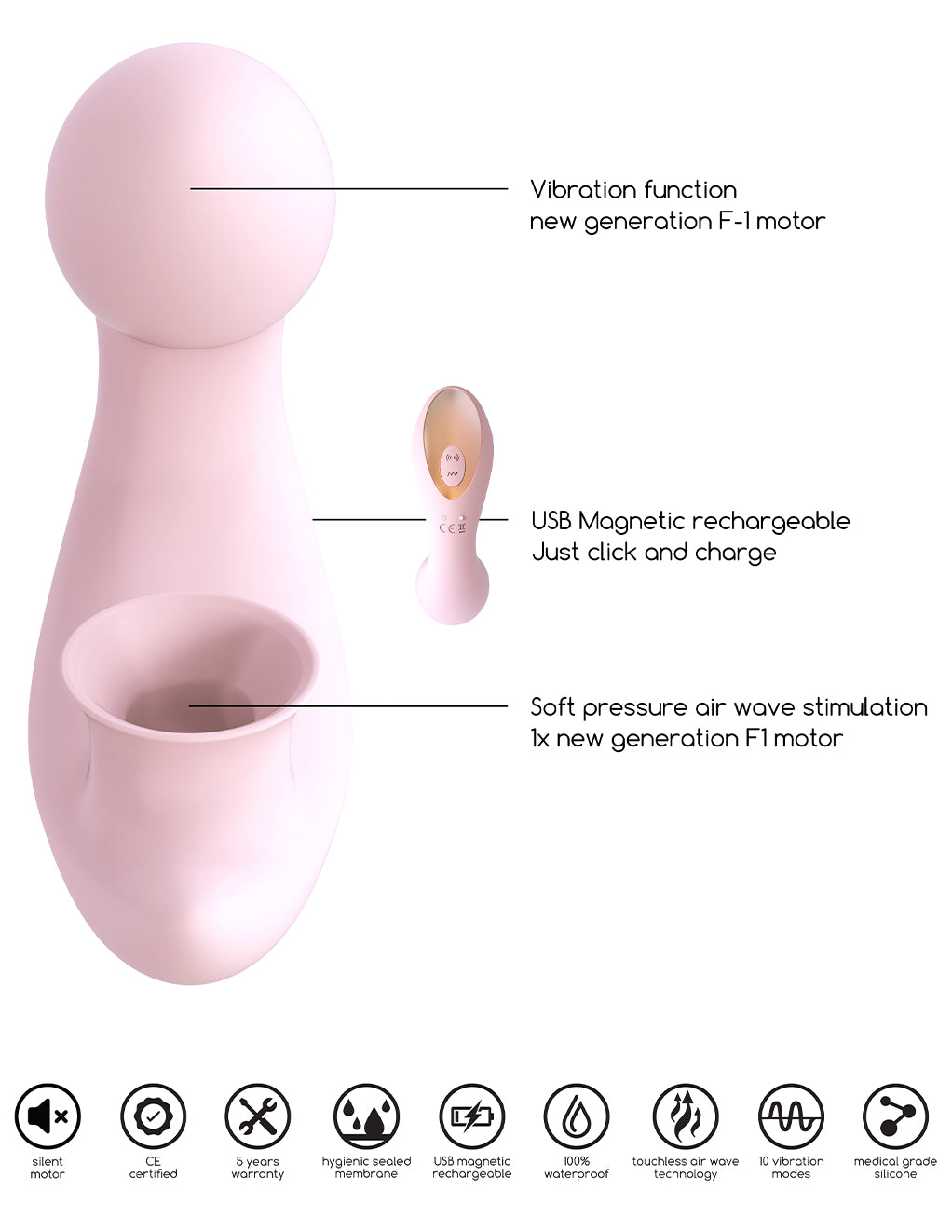 Irresistible Desirable Clitoral Suction G-Spot Vibrator Novelties at Hustler Hollywood