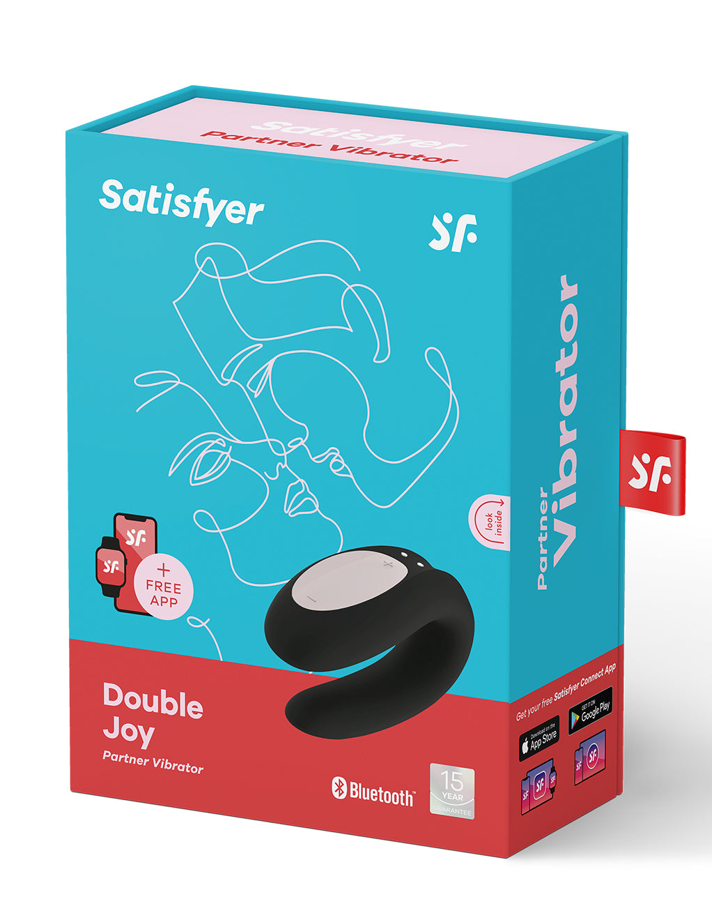 Satisfyer Double Joy- Black- Package
