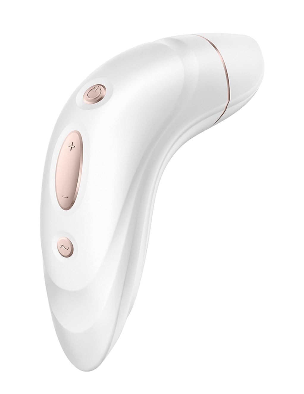 Satisfyer Pro Plus Clitoral Vibrator- White- Top Control buttons