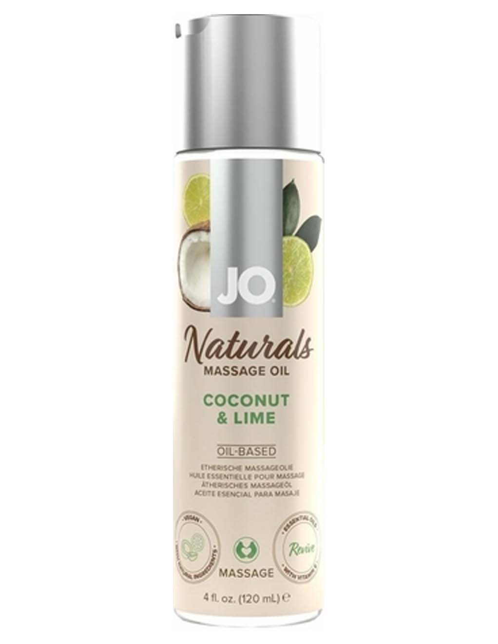 Jo Naturals Massage Oil- Coconut & Lime