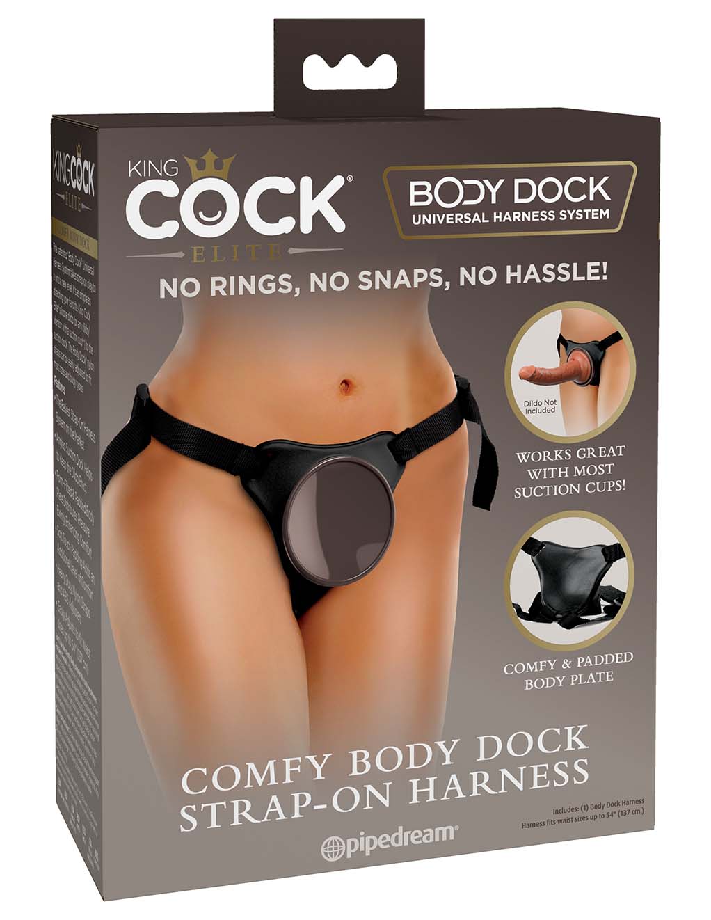 King Cock Elite Comfy Body Dock Harness- Box