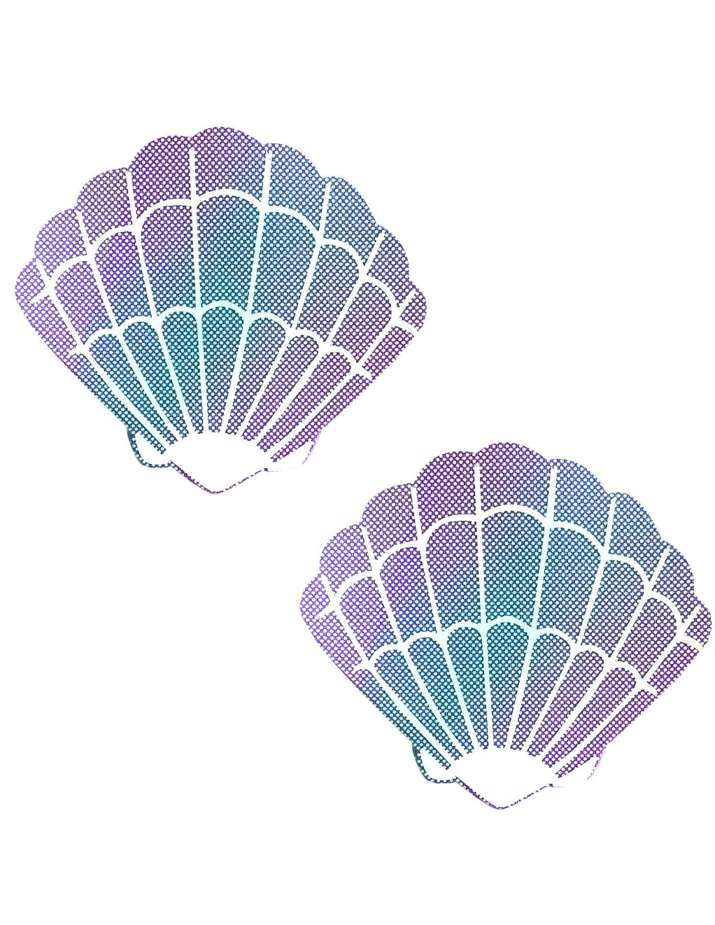 Neva Nude Lavender Shell Pasties- Front