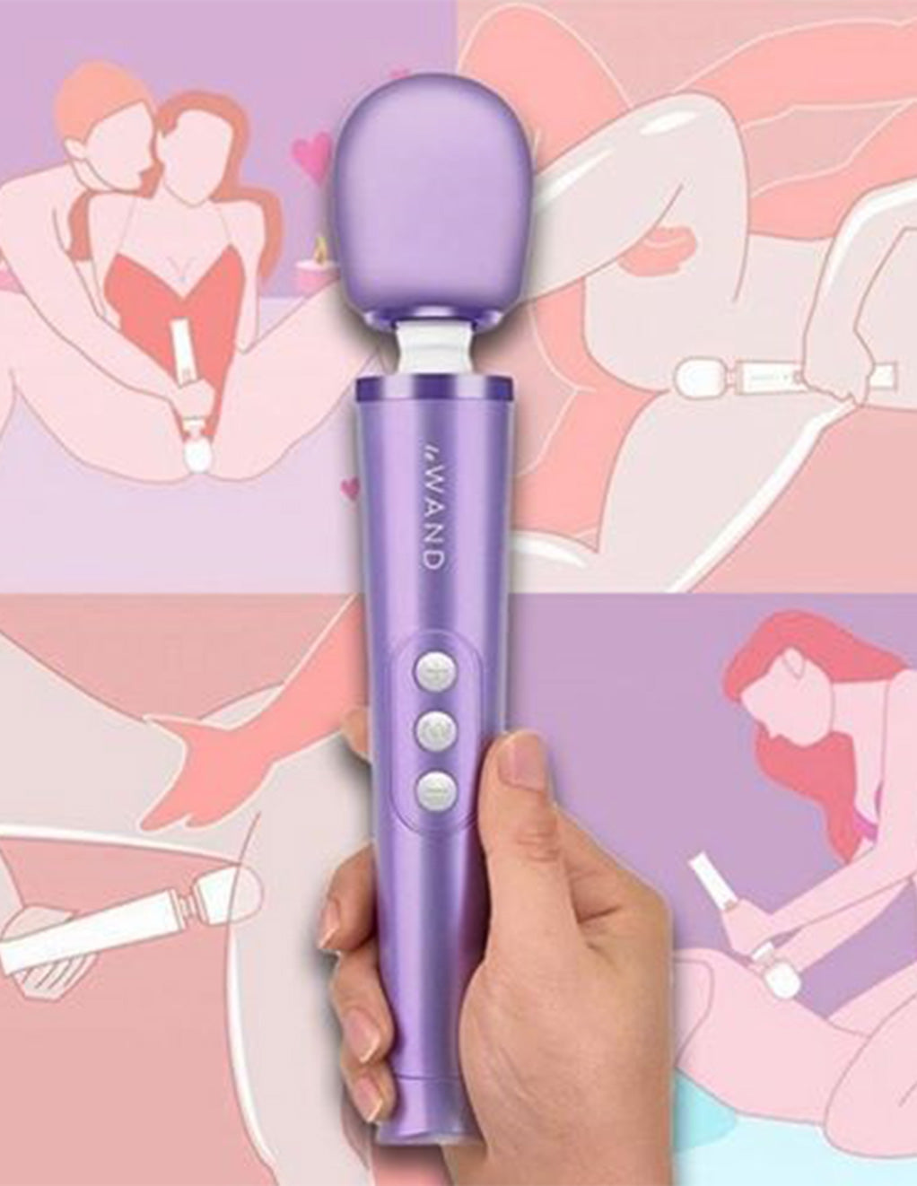 Le Wand Petite Rechargeable Massager Purple Handheld