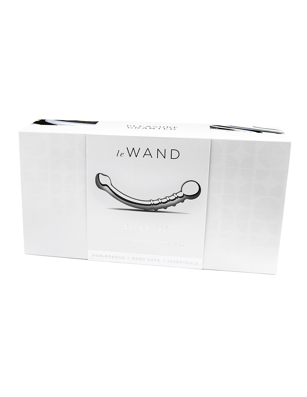 Le Wand Bow Stainless Steel Double Ended Dildo- front box