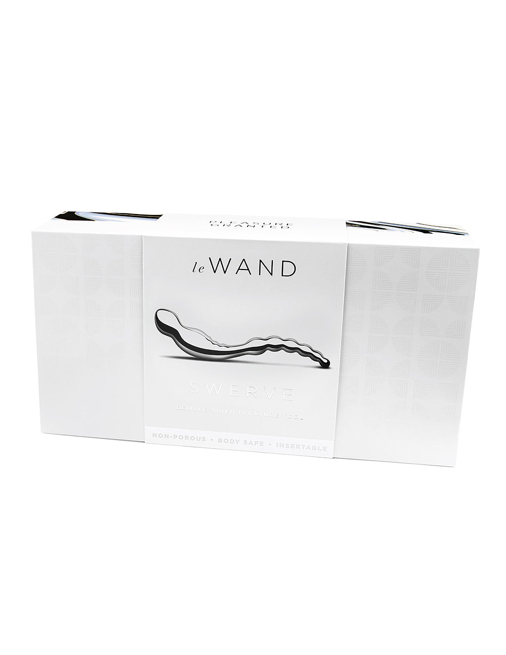 Le Wand Swerve Stainless Steel Double Ended Dildo- box
