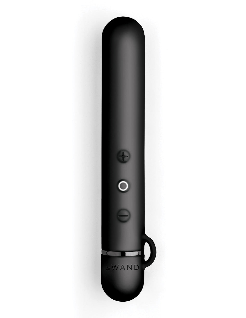 Le Wand Baton Rechargeable Clitoral Vibrator- Black- Front
