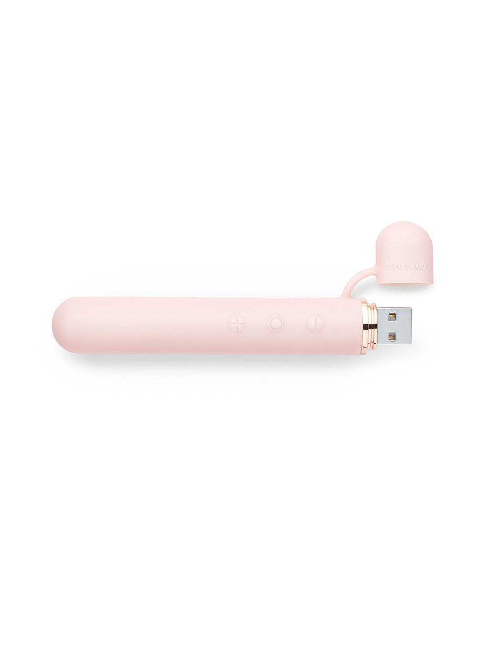 Le Wand Baton Rechargeable Clitoral Vibrator- Rose Gold- Open