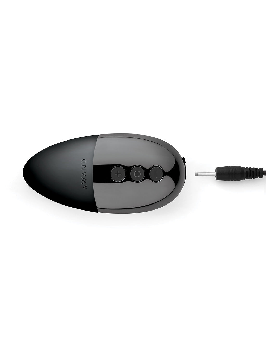 Le Wand Point Rechargeable Clitoral Vibrator- Black- Charger