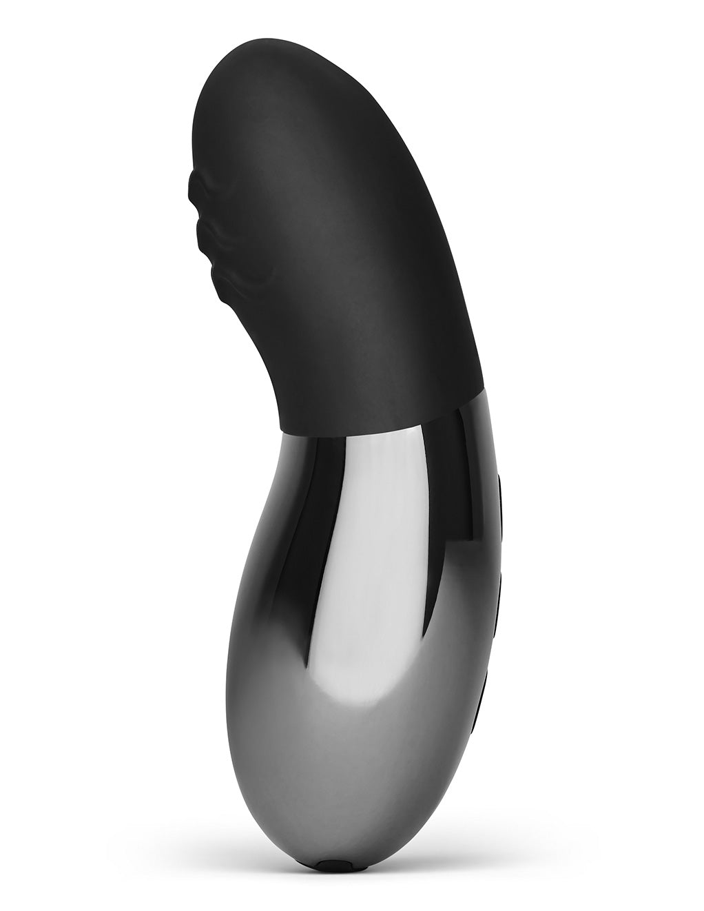 Le Wand Point Rechargeable Clitoral Vibrator- Black- Side