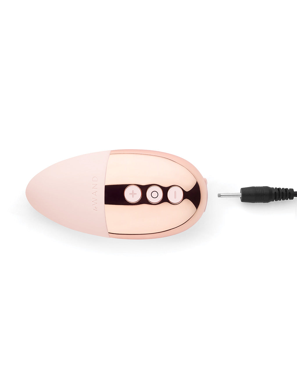 Le Wand Point Rechargeable Clitoral Vibrator- Rose Gold- Charger