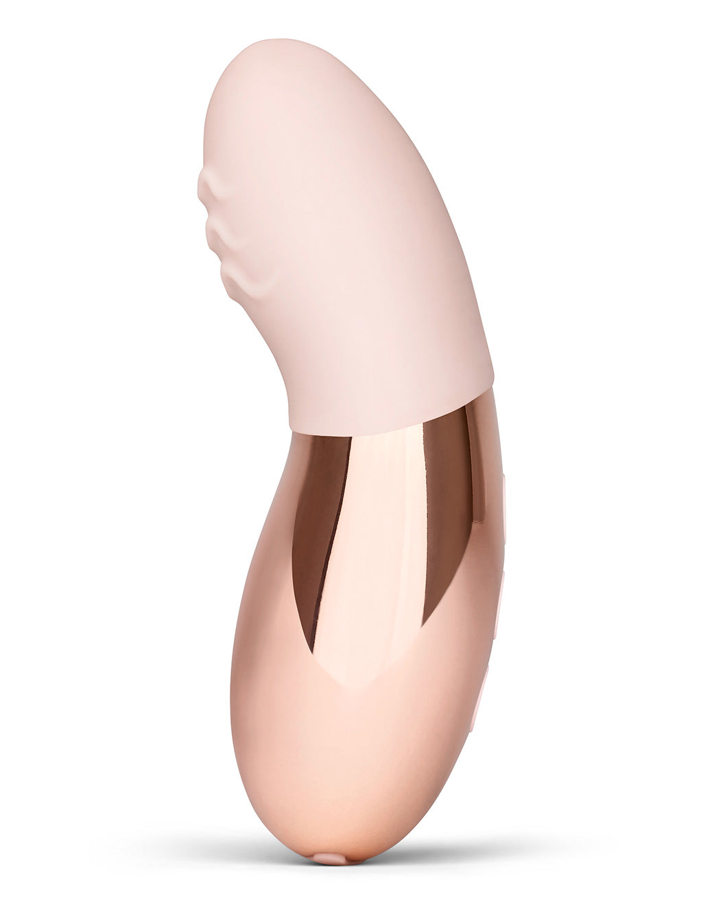 Le Wand Point Rechargeable Clitoral Vibrator- Rose Gold- Side