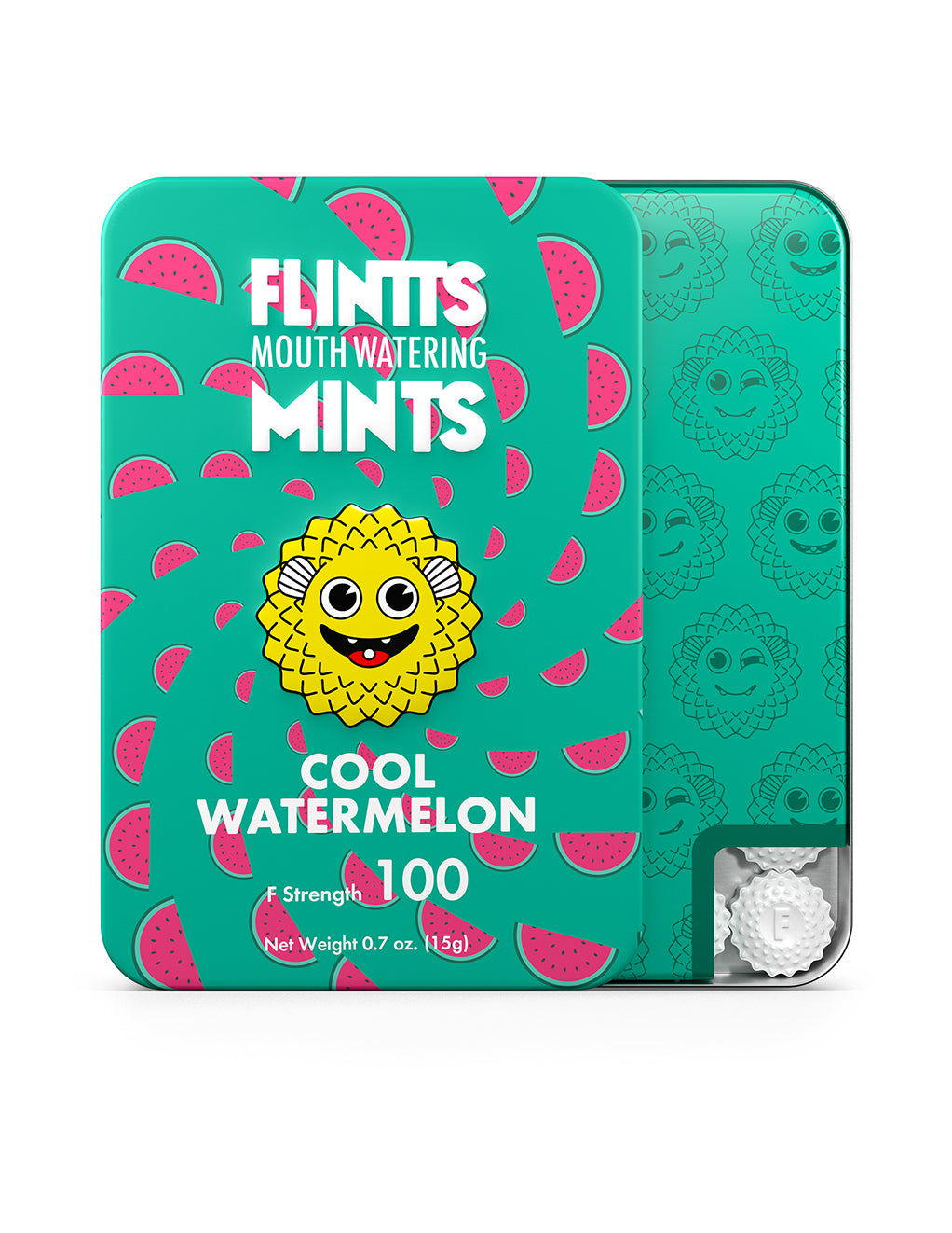 Flintts Mouth Watering Mints F100- Cool Watermelon- Front