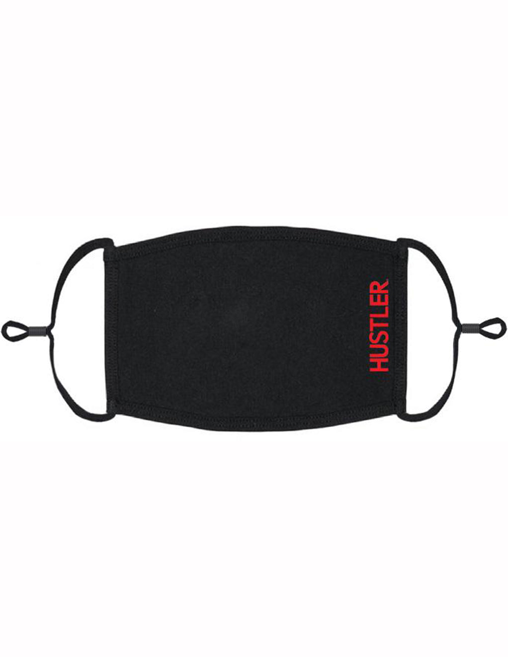 HUSTLER® Face Mask with Side Logo- Red- Front