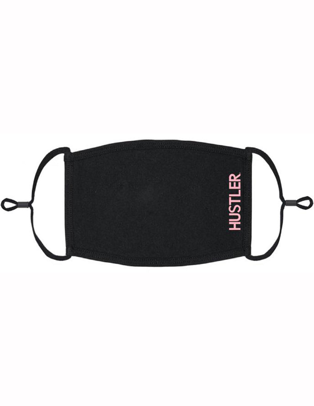 HUSTLER® Face Mask with Side Logo- Pink- Front