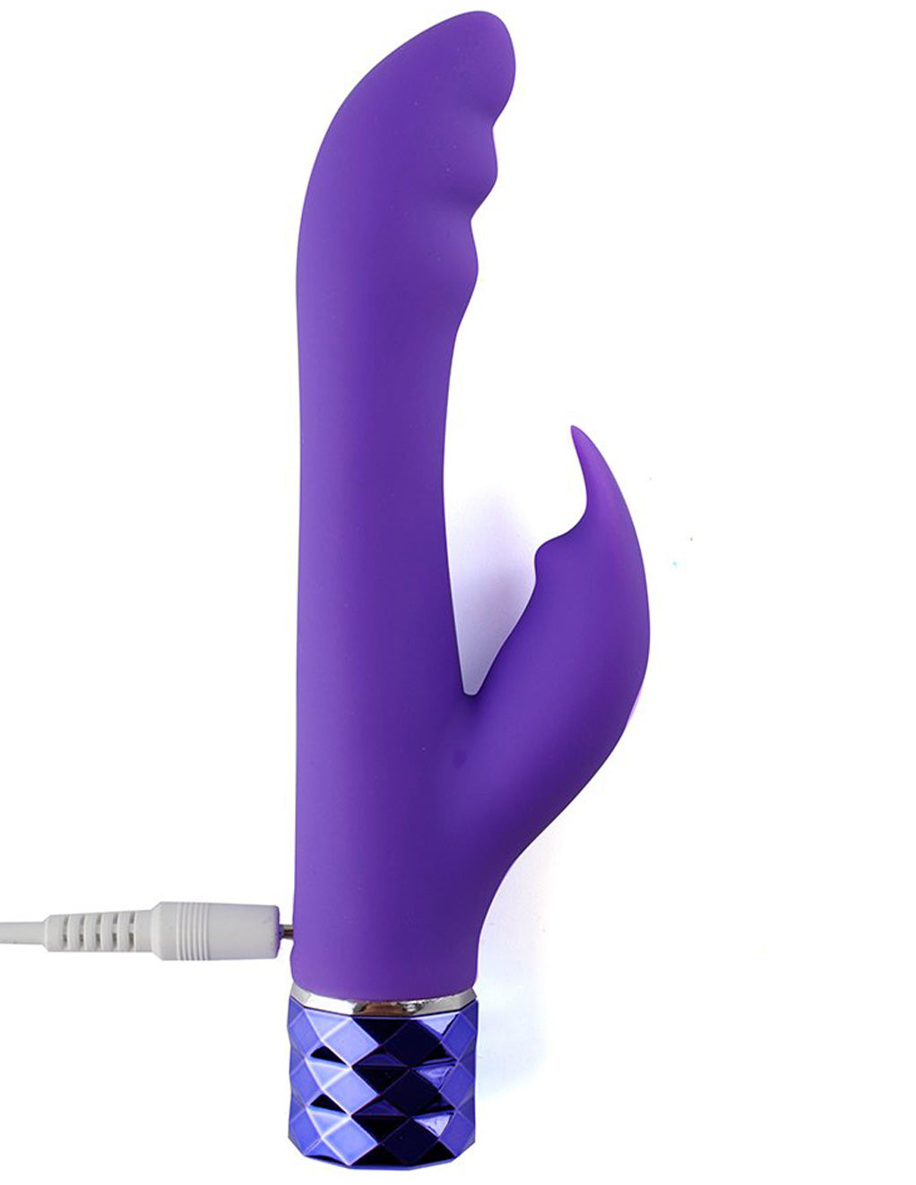 Hailey Crystal Gems Silicone 10-Function G-Spot Vibrator purple