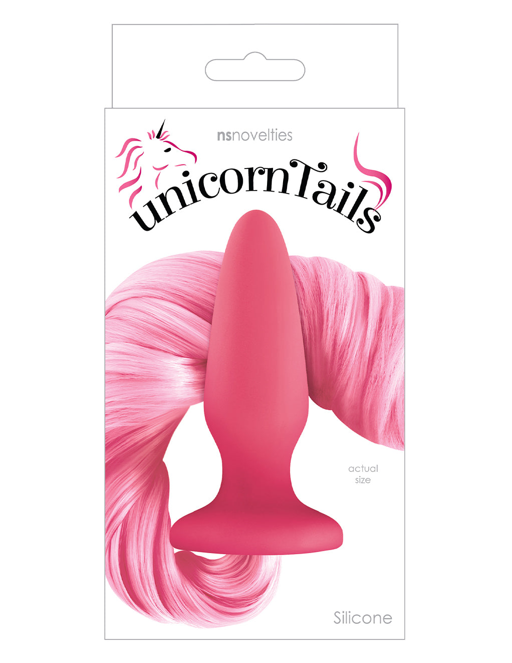 NS Novelties Unicorn Tail- Pastel Pink- Box