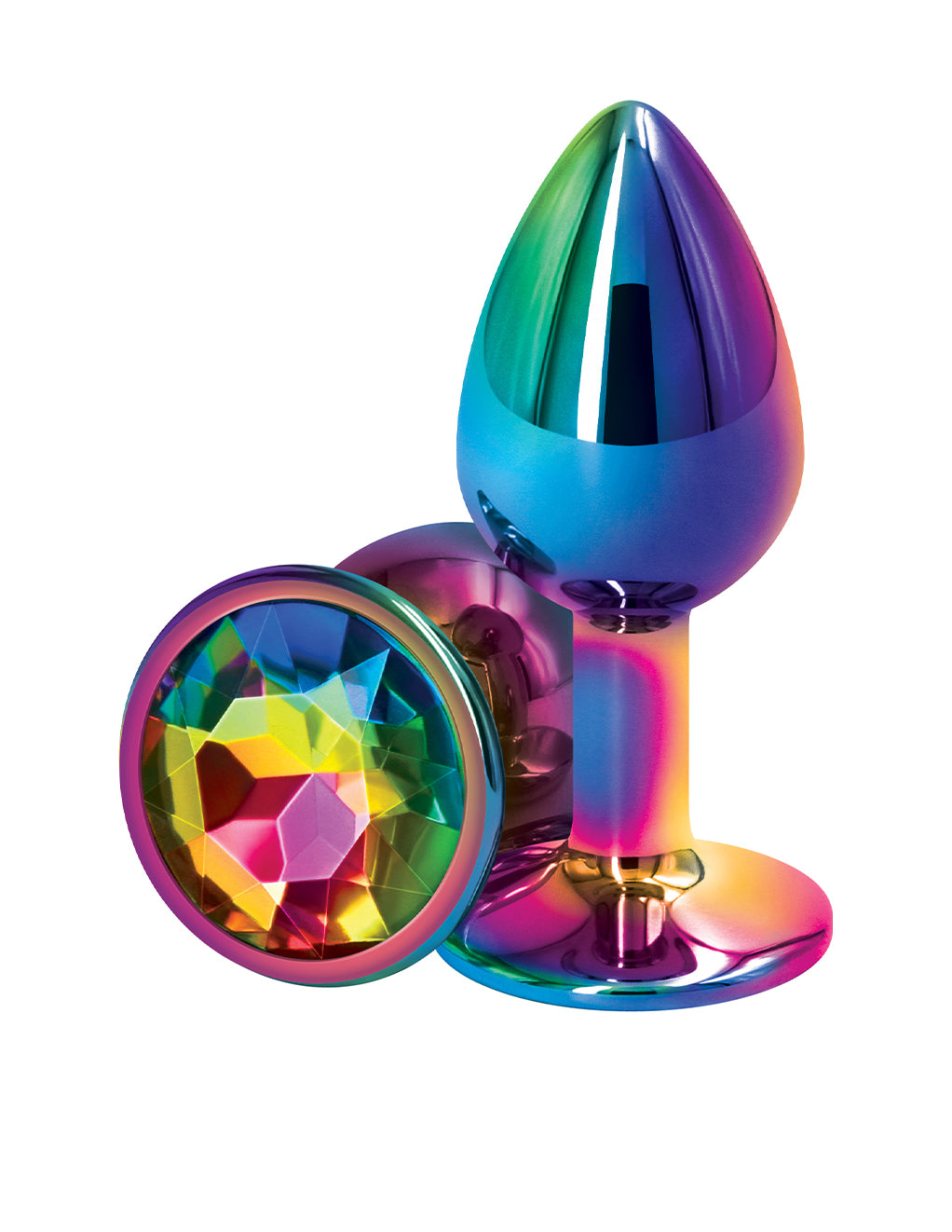 Rear Assets Multicolor Plug- Rainbow- Small- Front