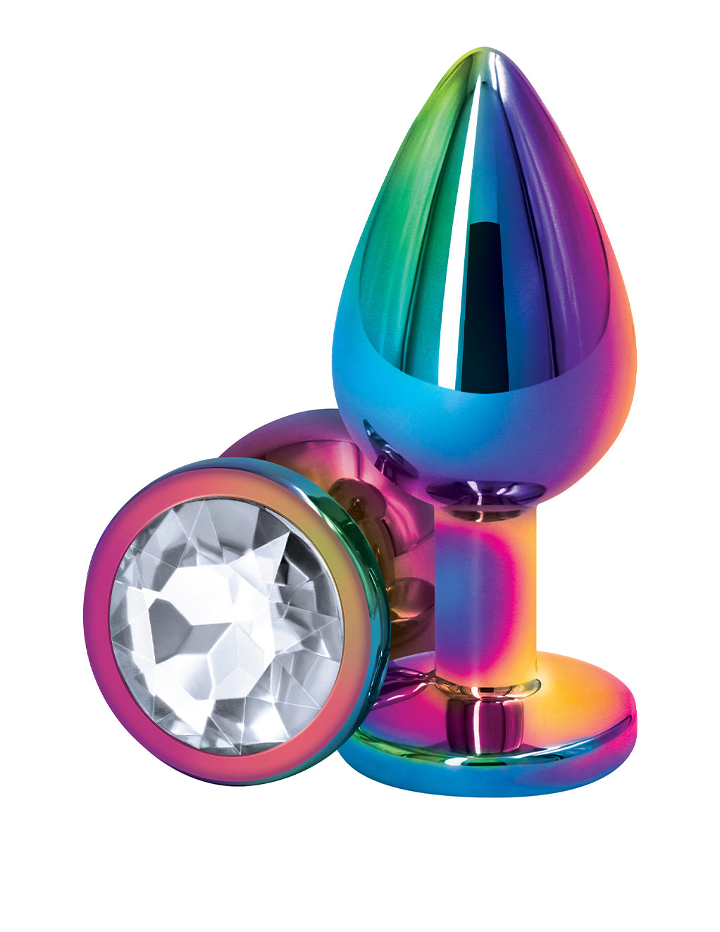 Rear Assets Multicolor Plug- Clear- Large- Front