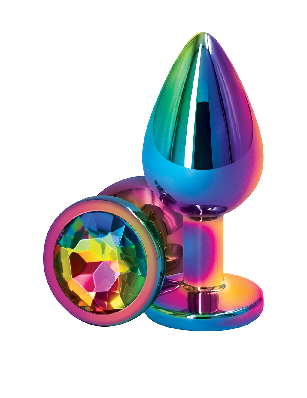 Rear Assets Multicolor Plug- Rainbow- Large- Front