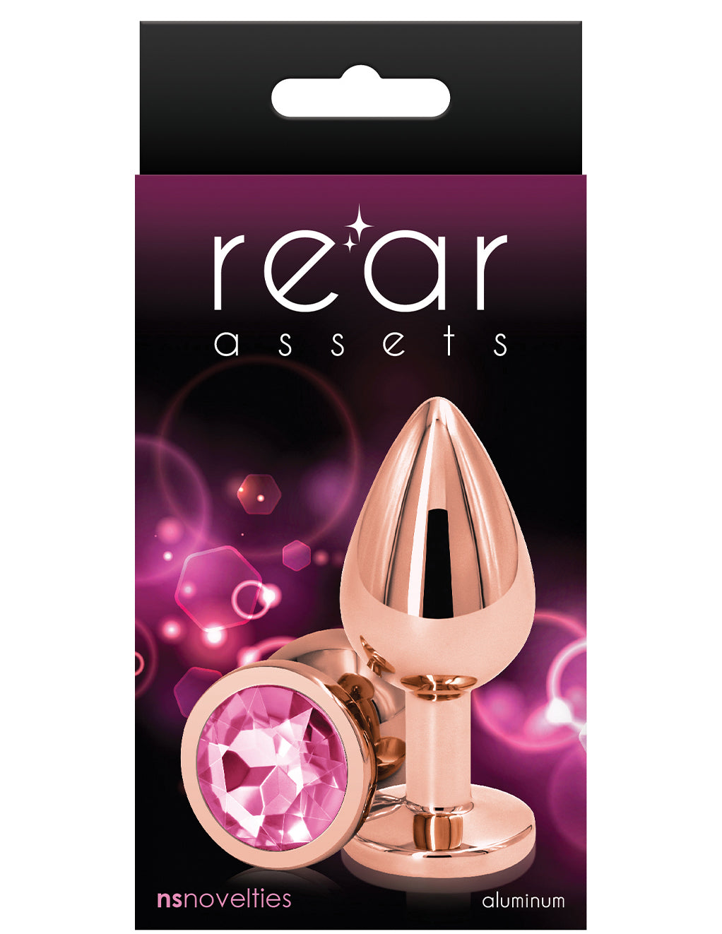 Rear Assets Rose Gold Plug- Pink- Medium- Box
