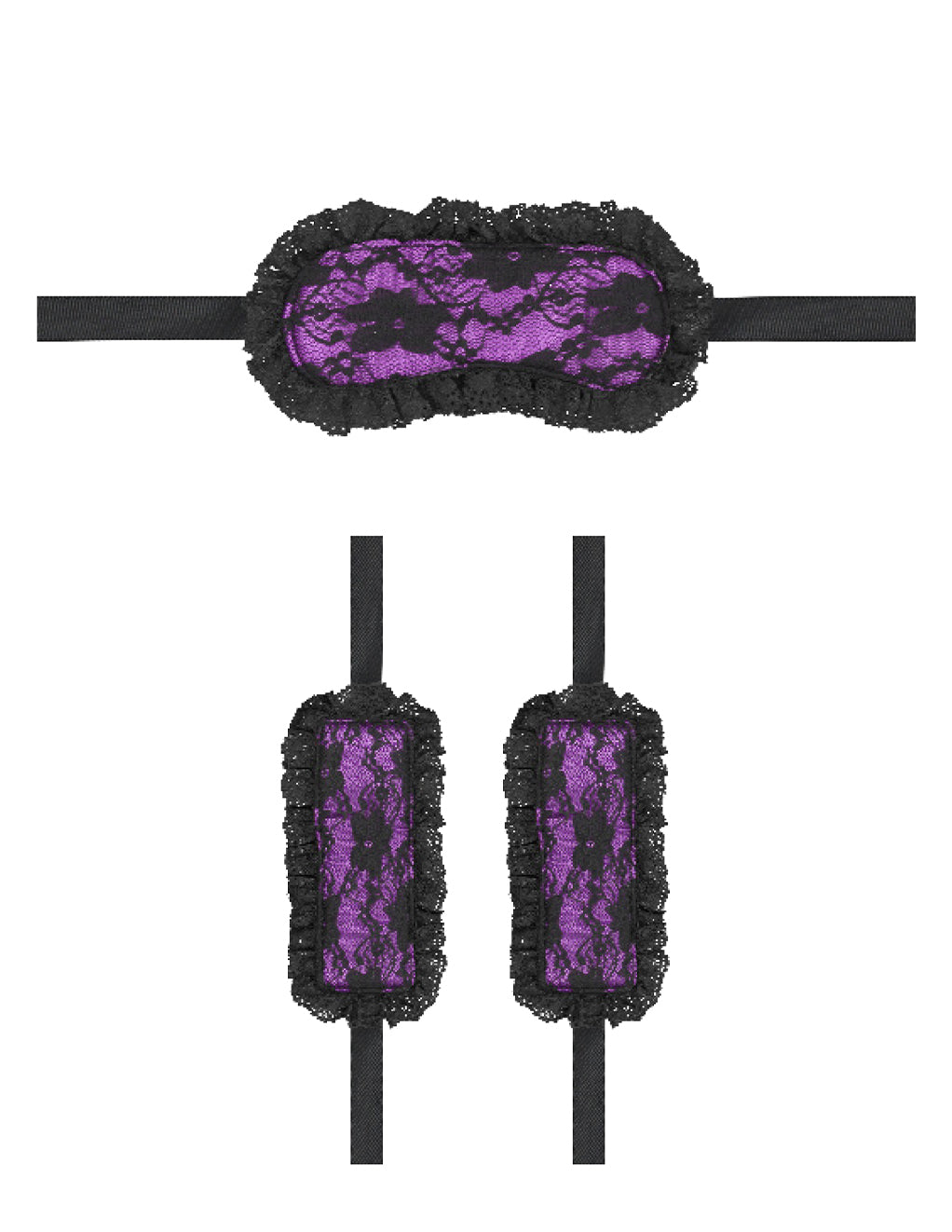 OUCH! Intro Bondage Kit #7- Purple- Front