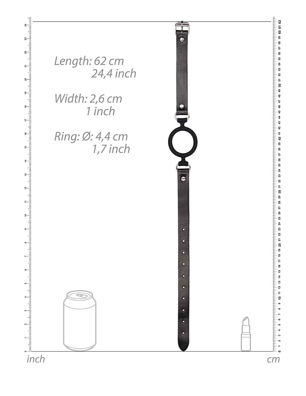 Ouch! Silicone Ring Gag- Specs