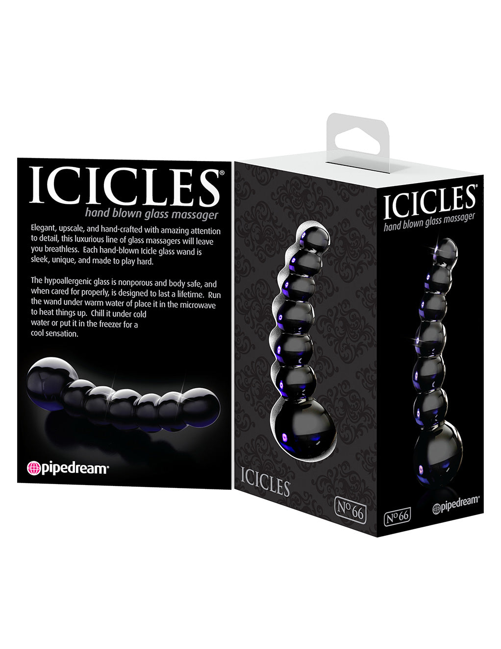 Icicles No 66 Glass Beaded Wand - Novelties - Glass